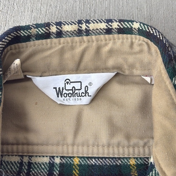 Vintage Woolrich Men's wool Plaid Flannel Shacket Medium - Picture 5 of 5